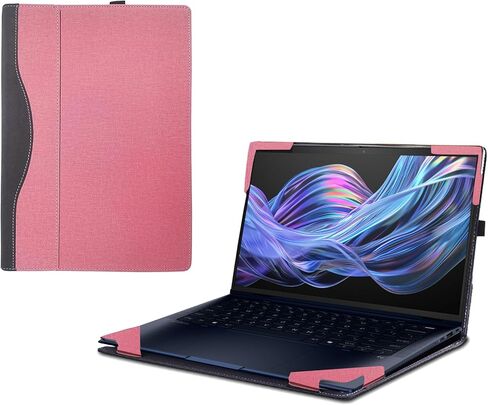 Laptop Case for HP EliteBook X Flip G1i |X G1i |EliteBook Ultra G1i 14 inch [Note Other Models] 14" PU Leather Protective Laptop Bag Detachable Shell (Blue) in Saudi Arabia