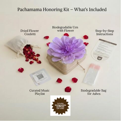 Biodegradable Water & Ocean Burial Urn – Cruise Approved | Ashes Scattering Ceremony – Lilac Flower (Medium) in Saudi Arabia