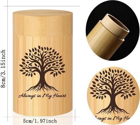 Small Urns for Human Ashes Keepsake Wood Mini Urn Cremation Keepsake Box Urns for Adult Women Men Sharing Memorial Ashes Holder, Tree of Life in Saudi Arabia