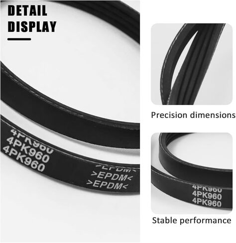 حزام Aramid AC متوافق مع 1999-2008 GMC Yukon Savana 1500 Sierra، Chevy Express Suburban Avalanche Tahoe، H2، Escalade Air Conditioner Compressor Belt استبدال # 4PK960 12576447 in Kuwait