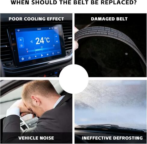 حزام Aramid AC متوافق مع 1999-2008 GMC Yukon Savana 1500 Sierra، Chevy Express Suburban Avalanche Tahoe، H2، Escalade Air Conditioner Compressor Belt استبدال # 4PK960 12576447 in Kuwait