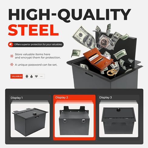 Center Console Safe Compatible with 2019 2020 2021 2022 2023 GMC Sierra 1500 2500 HD 3500 HD Chevrolet Silverado 1500 LTD 2500 HD 3500 HD Replacement for 84081567 in Saudi Arabia