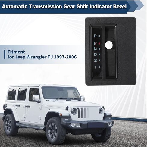Automatic Floor Shift Indicator Bezel for Jeep Wrangler TJ 1997-2006 No.06130553 Automatic Transmission Gear Shift Indicator Bezel Auto Floor Shifter Trim Console in Saudi Arabia