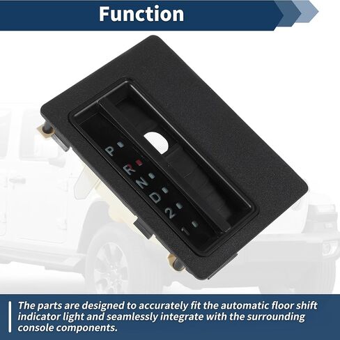 Automatic Floor Shift Indicator Bezel for Jeep Wrangler TJ 1997-2006 No.06130553 Automatic Transmission Gear Shift Indicator Bezel Auto Floor Shifter Trim Console in Saudi Arabia