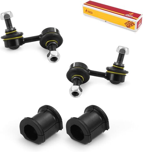 Metrix Premium Chassis Parts - 4 PC L/R Front Sway Bar Stabilizer End Link & Front Stabilizer Bar Bushing Kit Fits 2002-2006 Honda CR-V, Replacement K90454, K90455, K200202, Made in Europe in Saudi Arabia