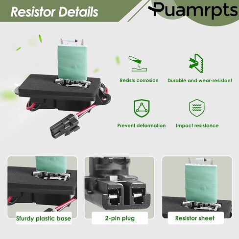 HVAC Heater Blower Motor and Resistor Kit Compatible with Chevy Silverado 1500 2003-2006, GMC Sirrea 1500 2003-2006 - Replace# 700101 RU371, w/o ATC, with Console in Saudi Arabia