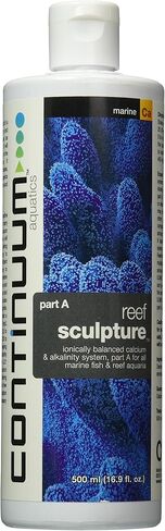 Continuum Aquatics Reef Sculpture A - نظام الكالسيوم والقلوية المتوازن الأيوني لجميع الأسماك البحرية وأحواض السمك المرجانية، 2 لتر in Kuwait
