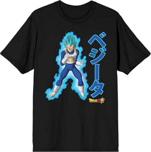 Dragon Ball Super Vegeta Men's Black Short Sleeve Tee in Saudi Arabia