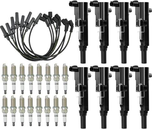 8PCS UF601 Spark Plug Wires Ignition Coils Pack16 PCS Spark Plugs Compatible with Dodge Dakota/Durango/Ram 4.7L 1500 Spark Plugs and Coil Packs Kit for Jeep Grand Cherokee/Ram 1500 2011-2013 in Saudi Arabia