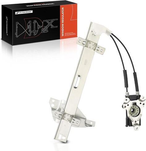A-Premium Rear Left Driver Side Electric Power Window Regulator Without Motor Compatible with Pontiac Grand Prix 1997-2003, 4-Door Only in Saudi Arabia