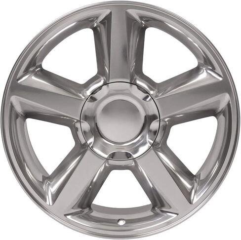 إطارات وإطارات OE Wheels CV83 مقاس 20 بوصة تناسب طراز تاهو 6x139.7 20x8.5 مصقولة - هولاندر 5308 - TS-37 AT 275/55-20 (مجموعة من 4) in Saudi Arabia