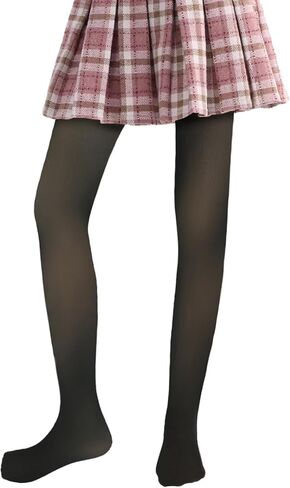 Fleece Lined Tights Sheer Girls, Kids Fake Translucent Warm Thermal Thick Leggings Pantyhose Pants for Winter in Kuwait