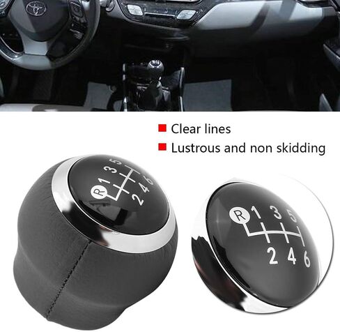 6 Speed Manual Short Shift Knob Gear Head Knob for Verso Auris 2007-2013 Head Replacement in Kuwait