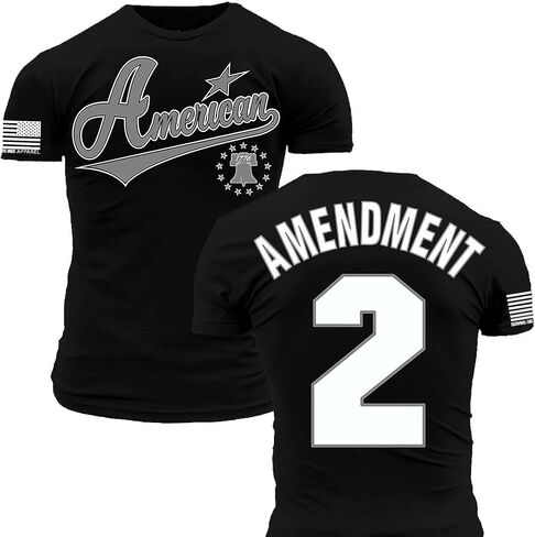 تي شيرت Team America Second Amendment Patriots League Baseball Jersey Style Premium Sports Fit in Kuwait