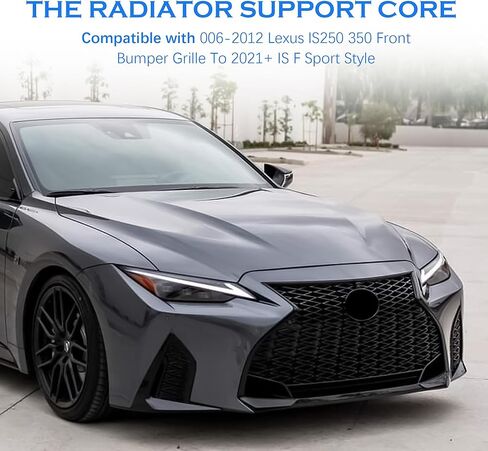 Front Bumper Grille Cover Set Compatible with 2006-2013 Lexus IS250 IS350 Conversion to 21+ F-Sport, OE：LX621T024(OL-R451/X83250702) in Kuwait