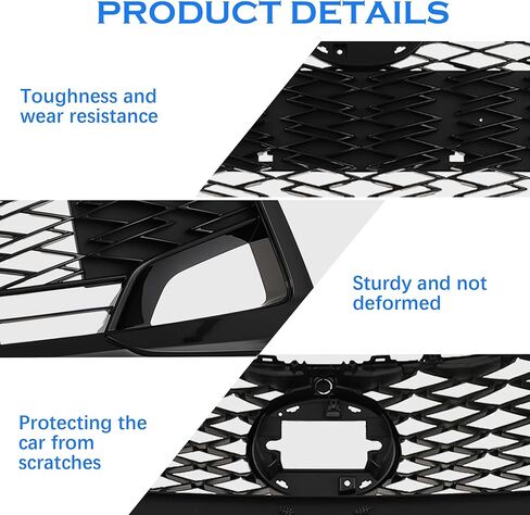 Front Bumper Grille Cover Set Compatible with 2006-2013 Lexus IS250 IS350 Conversion to 21+ F-Sport, OE：LX621T024(OL-R451/X83250702) in Kuwait