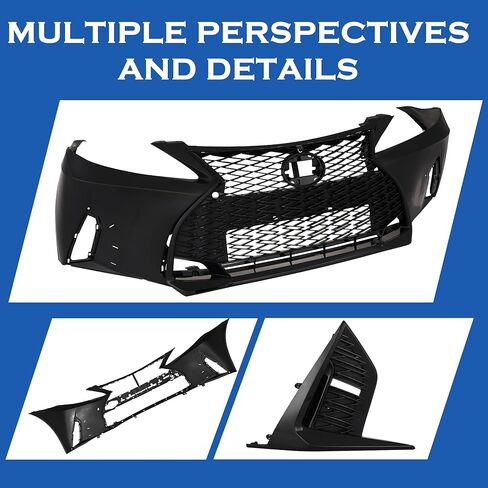 Front Bumper Grille Cover Set Compatible with 2006-2013 Lexus IS250 IS350 Conversion to 21+ F-Sport, OE：LX621T024(OL-R451/X83250702) in Kuwait