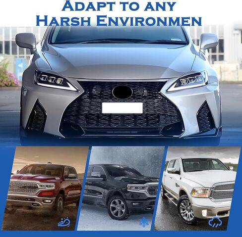 Front Bumper Grille Cover Set Compatible with 2006-2013 Lexus IS250 IS350 Conversion to 21+ F-Sport, OE：LX621T024(OL-R451/X83250702) in Kuwait