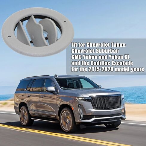 22910951 استبدال شبكة تنفيس مكيف الهواء لسيارة تشيفي تاهو/سوبربان، جي إم سي يوكون، كاديلاك إسكاليد 2015-2020 | غطاء فتحة تهوية السقف باللون الرمادي (قطعة واحدة) in Kuwait
