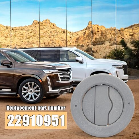 22910951 استبدال شبكة تنفيس مكيف الهواء لسيارة تشيفي تاهو/سوبربان، جي إم سي يوكون، كاديلاك إسكاليد 2015-2020 | غطاء فتحة تهوية السقف باللون الرمادي (قطعة واحدة) in Kuwait