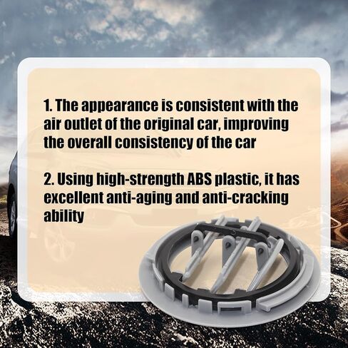 22910951 استبدال شبكة تنفيس مكيف الهواء لسيارة تشيفي تاهو/سوبربان، جي إم سي يوكون، كاديلاك إسكاليد 2015-2020 | غطاء فتحة تهوية السقف باللون الرمادي (قطعة واحدة) in Kuwait