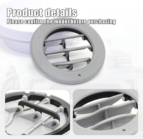 22910951 استبدال شبكة تنفيس مكيف الهواء لسيارة تشيفي تاهو/سوبربان، جي إم سي يوكون، كاديلاك إسكاليد 2015-2020 | غطاء فتحة تهوية السقف باللون الرمادي (قطعة واحدة) in Kuwait