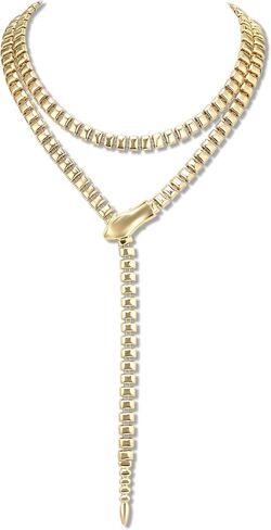 Flyonce Snake Choker Necklace Bendable Flexible Serpent Snakes Adjustable Waist Chain Body Necklaces Medusa Cosplay Multi-Purpose Halloween Jewelry Accessories for Women in Saudi Arabia