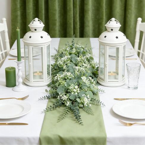 100 Pcs 4 Kinds Mixed Artificial Eucalyptus Greenery Stems, Babys Breath Artificial Flowers Bulk with Faux Silver Dollar Eucalyptus Leaves for DIY Bouquets Wedding Party Home Decor in Saudi Arabia