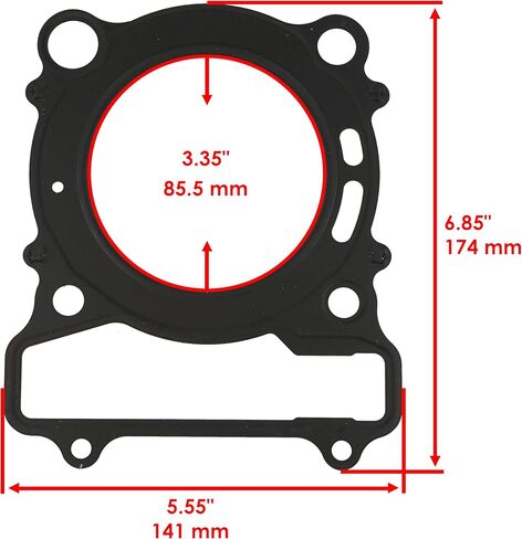 حشية رأس اسطوانة كالتريك متوافقة مع Yamaha Kodiak 450 YFM450 2003-2026 / 5GH-11181-00-00 in Saudi Arabia