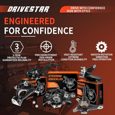 DRIVESTAR 698-423 Steering Knuckle Wheel Hub Assembly Front Left Side for Nissan Altima 2002 2003 2004 2005 2006 3.5L V6 in Kuwait