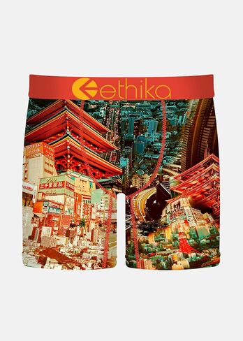 Ethika Men’s Mid Boxer Brief, 4-Way Stretch Performance Underwear - Let's Go in Saudi Arabia
