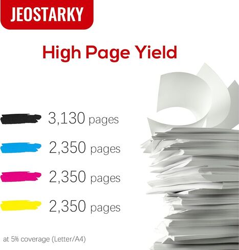 067H 067 مجموعة خرطوشة حبر بديلة لـ Canon 067H متوافقة مع Color ImageClass MF652Cw MF656Cdw LBP632Cdw MF654Cdw MF653Cdw LBP633Cdw MF650C LBP630C طابعة عالية الإنتاجية 5 عبوات in Kuwait