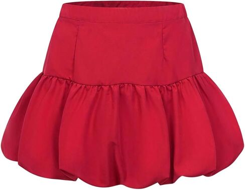 تنورة SHENHE النسائية Y2K Bubble Mini تنورة عالية الخصر على شكل حرف A مكشكشة للحفلات والخروج تنانير منتفخة in Kuwait