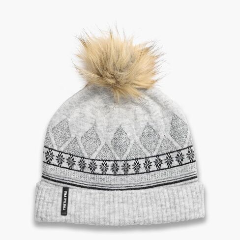 Turtle Fur Women's Ellen Recycled Polyester Blend Pom Beanie in Saudi Arabia