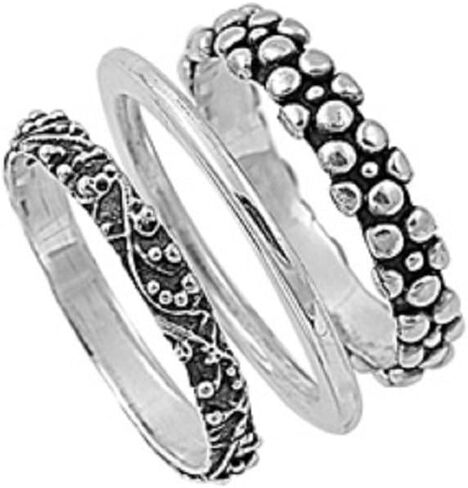 Sterling Silver Bali Trinity Tribal Ring Size 10 in Saudi Arabia