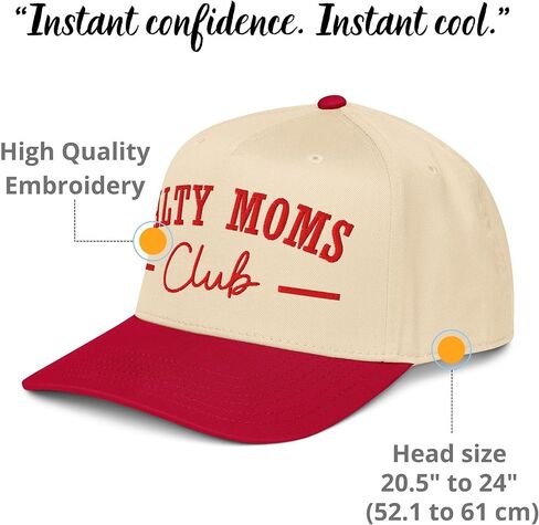 NX1 Salty Moms Club مضحك الأم 2 لهجة قبعة مطرزة منتصف التاج منحني بيل Snapback قبعة للنساء in Kuwait