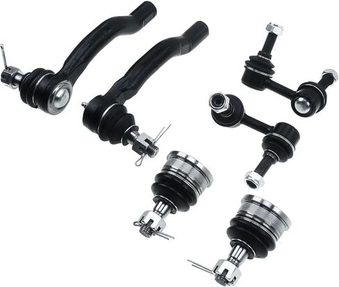 6pcs Suspension Kit Set Front Left Driver and Right Passenger Outer Upper Side Sway Bar Tie Rod Ball Joint Mounting Hardware for Xterra 05-15 in Kuwait