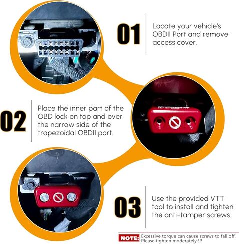 أداة قفل مضادة للسرقة بمنفذ obd2، جهاز مضاد للسرقة بقفل السيارة obd2، واقي منفذ obd لجهاز مضاد للسرقة، متوافق مع سيارات جنرال موتورز شيفروليه جي إم سي كاديلاك (الإصدار 2، ألومنيوم) in Kuwait