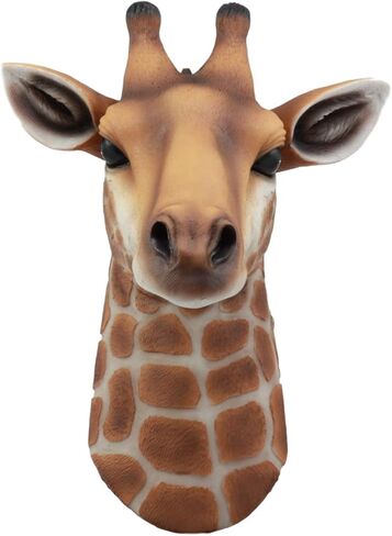 Ebros Kenya The Safari Giraffe Head Wall Decor Wildlife Animal Trophy Taxidermy Sculpture Hanging Plaque Figurine in Saudi Arabia