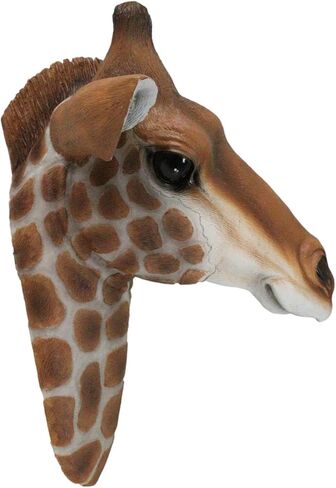 Ebros Kenya The Safari Giraffe Head Wall Decor Wildlife Animal Trophy Taxidermy Sculpture Hanging Plaque Figurine in Saudi Arabia