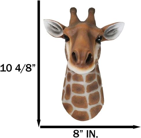 Ebros Kenya The Safari Giraffe Head Wall Decor Wildlife Animal Trophy Taxidermy Sculpture Hanging Plaque Figurine in Saudi Arabia