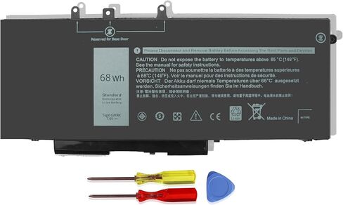 بطارية E7470 بطارية E7270 بطارية J60J5 لأجهزة الكمبيوتر المحمول Dell Latitude E7470 E7270 7470 7270، النوع 1W2Y2 242WD GG4FM WYWJ2 0MC34Y MC34Y R1V85 451-BBSX 451-BBSY 451-BBSU - 55WH 7.6V in Saudi Arabia