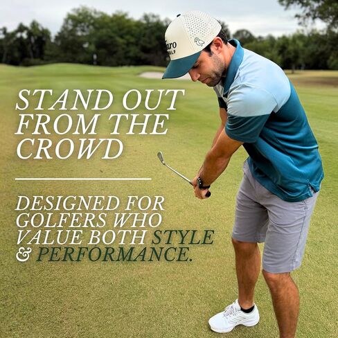Golf Hat for Men and Women - Adjustable Snapback Cap with Flexible Fit - Lightweight, Breathable, and Sweat Resistant - OSFA Cream in Saudi Arabia