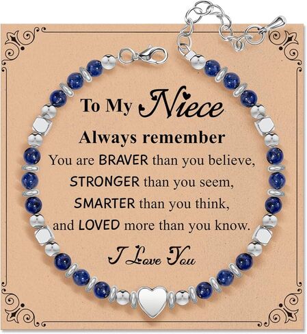 Inspirational Gifts Bracelets for Women: Healing Natural Stone Beaded Bracelets - Mothers Day Birthday Graduation Christmas Gifts for Women Friends Mom Daughter Sister Bestie in Kuwait