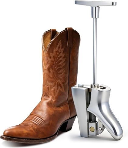 Zonon Boot Instep and Vamp Stretcher for Cowboy, Heavy Duty Metal Expander with Instep Stretching, Adjustable Adjustable Shaft & Leg Shoes Expander for Hiking, Work, Riding Boots in Saudi Arabia