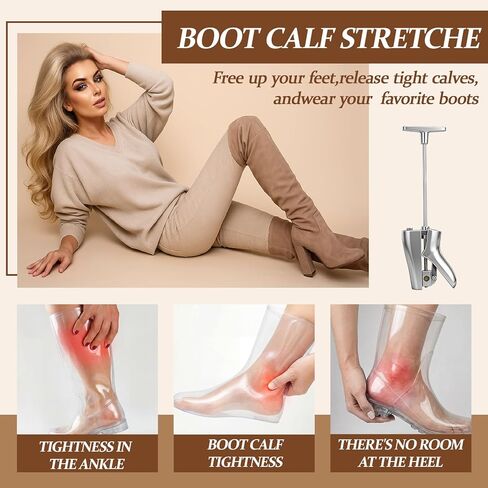 Zonon Boot Instep and Vamp Stretcher for Cowboy, Heavy Duty Metal Expander with Instep Stretching, Adjustable Adjustable Shaft & Leg Shoes Expander for Hiking, Work, Riding Boots in Saudi Arabia
