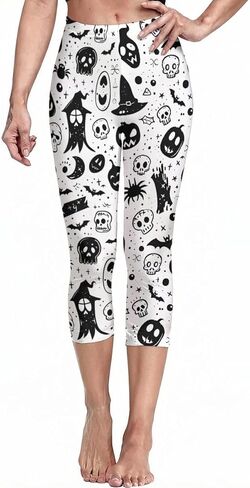 Sister Amy Girl 3D Printed Geometric Figures Ankle Elastic Tights Legging in Saudi Arabia