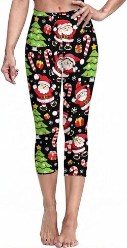 Sister Amy Girl 3D Printed Geometric Figures Ankle Elastic Tights Legging in Saudi Arabia