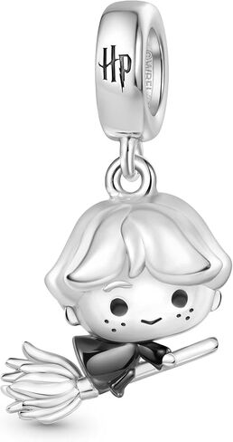 GNOCE Harry Potter Ron Weasley Riding A Broom Pendant Dangle Charm Bracelet for Women, S925 Sterling Silver Dangle Charms for Women Wife, Valentine‘s Day, Mother’s Day Jewelry in Saudi Arabia