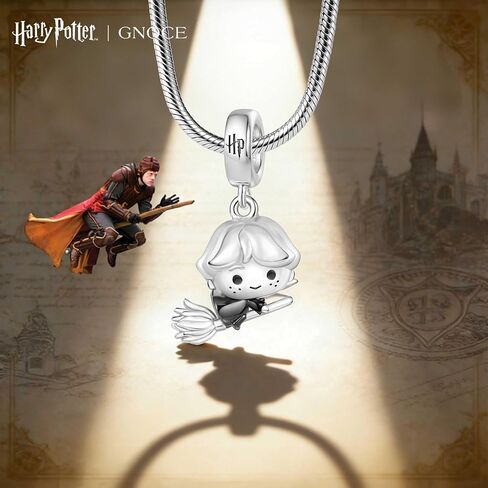 GNOCE Harry Potter Ron Weasley Riding A Broom Pendant Dangle Charm Bracelet for Women, S925 Sterling Silver Dangle Charms for Women Wife, Valentine‘s Day, Mother’s Day Jewelry in Saudi Arabia